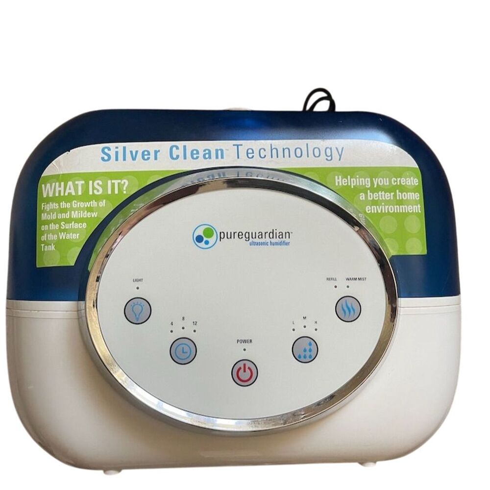 PureGuardian Ultrasonic Humidifier with Silver Clean Technology